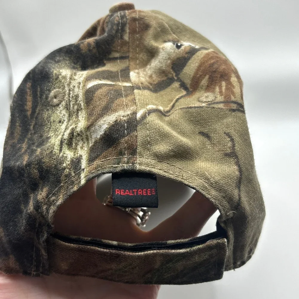 Vintage Baseball Cap Gander Mountain Brown Camo Canvas Realtree G Logo